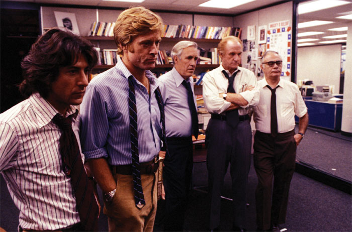 Jack Warden, Jason Robards, Martin Balsam, Robert Redford, Dustin Hoffman