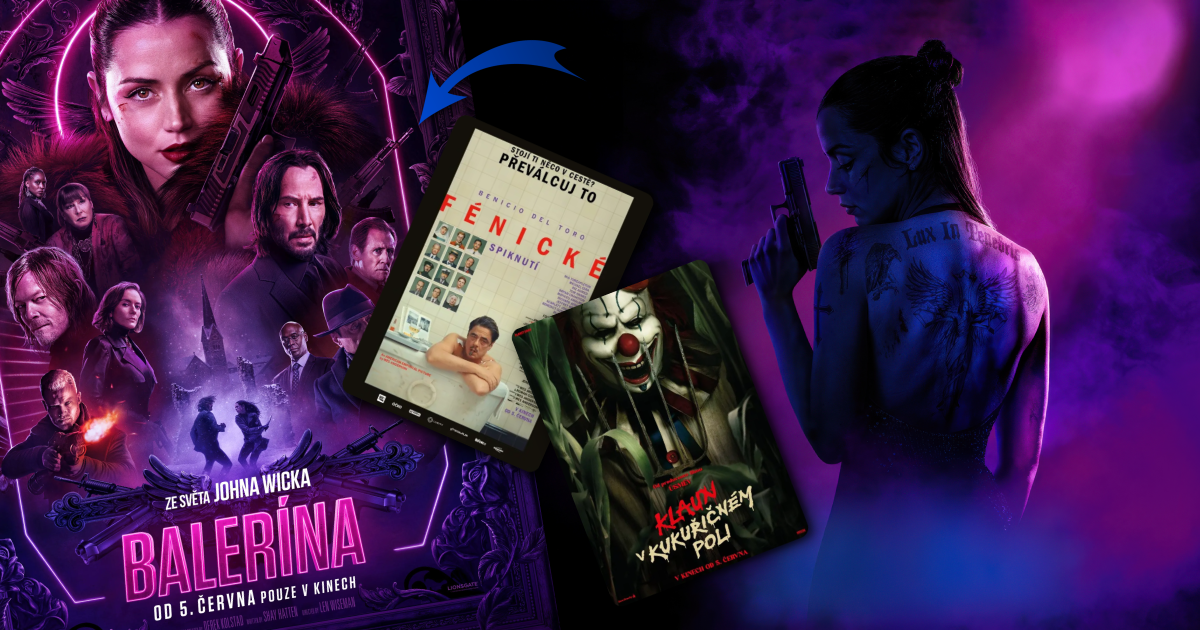 Kinovýhled: Do kin přitančí Balerína, nový Wes Anderson i vraždící klaun