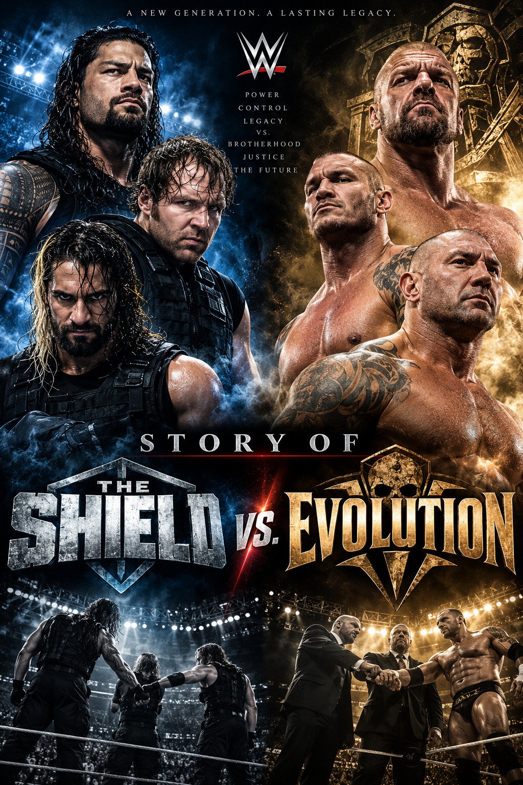 Story of Shield vs. Evolution [WWE Story of Shield vs. Evolution] (2014 ...