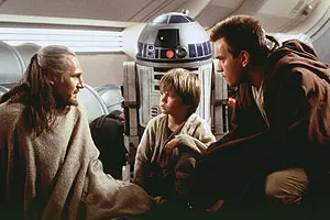 Liam Neeson, Jake Lloyd, Ewan McGregor