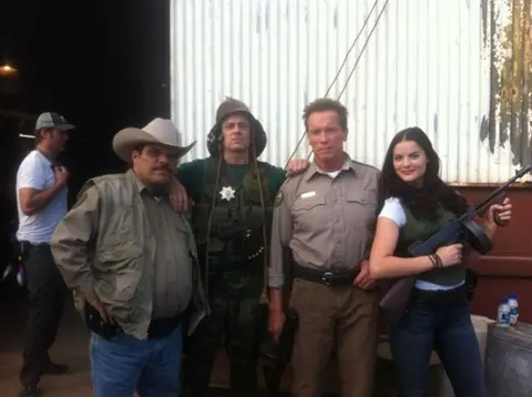 Jaimie Alexander, Luis Guzmán, Johnny Knoxville, Arnold Schwarzenegger