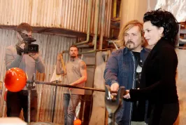 Lucie Bílá ve sklárnách Rückl Crystal: "Český lev je dřina a mým favoritem je Ondřej Vetchý!" (+VIDEO)