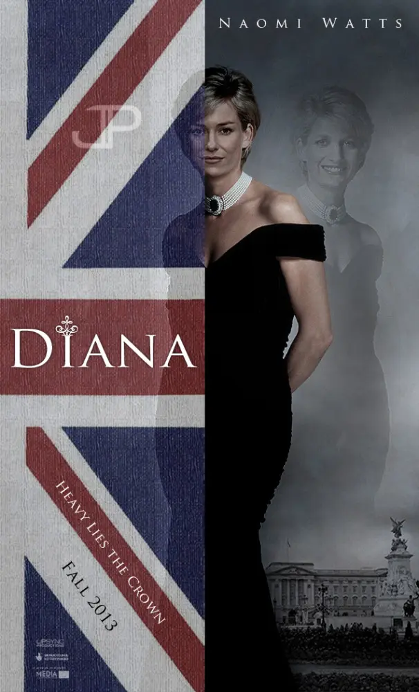 Naomi Watts jako princezna Diana. Podívejte se na plakát a teaser k filmu.