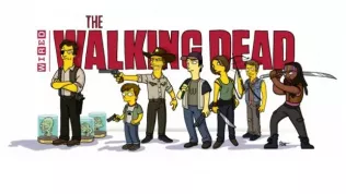 Podívejte se, jak by vypadali hrdinové seriálu Živí mrtví ve stylu Simpsonů!