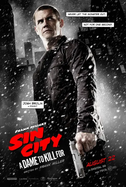 První plakáty k Sin City: Ženská, pro kterou bych vraždil. Seznamte se s Marvem, Johnnym, Gail, Dwightem a Nancy.