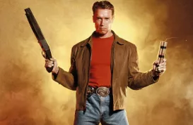 Kdo je největší filmový zabiják? Arnold Schwarzenegger! Na pažbě má 369 zářezů.