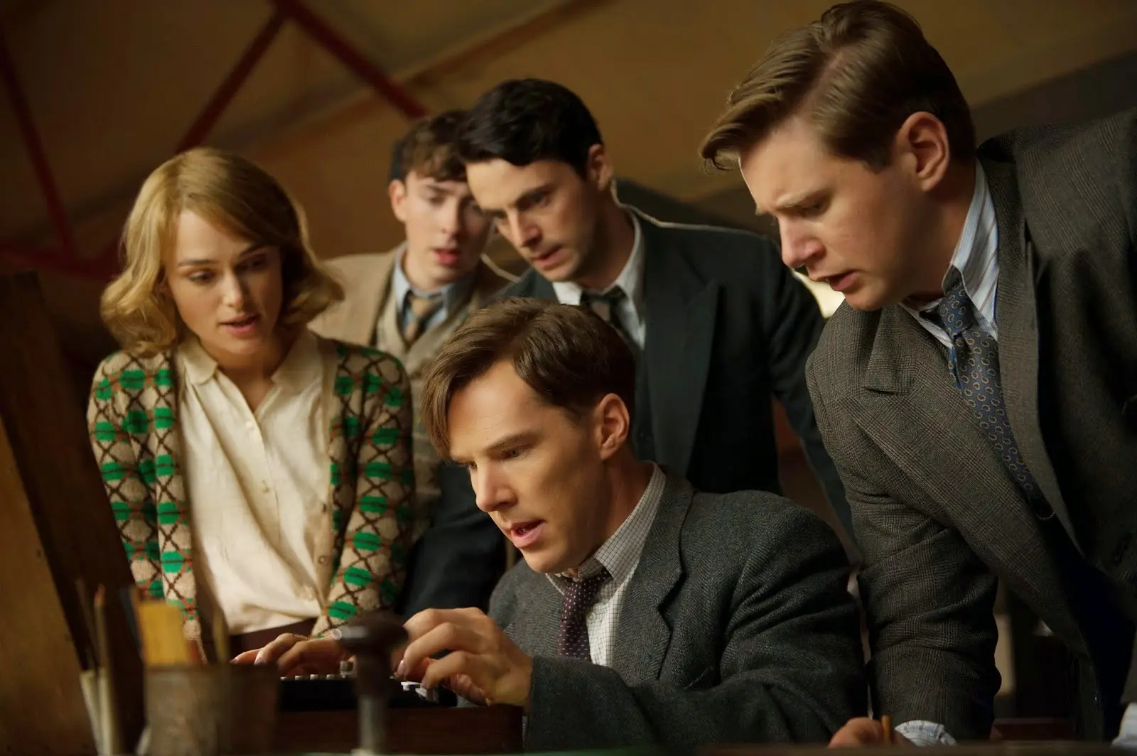 Allen Leech, Benedict Cumberbatch, Keira Knightley, Matthew Goode, Matthew Beard