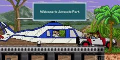 Celý Jurský park jako tříminutové video ze staré 8-bitové počítačové hry