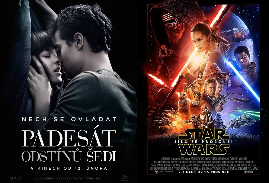 CZ tržby: Světelným mečem proti plácačce pana Greye. Přepsaly Star Wars historický žebříček?