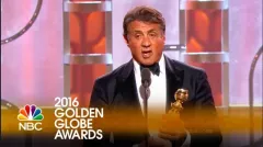 Zlaté glóby 2016: Sylvester Stallone, emoce a jeho první Zlatý glóbus