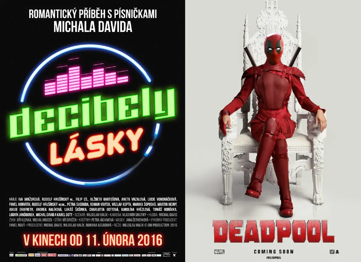 CZ tržby: Deadpool nebo Decibely lásky?