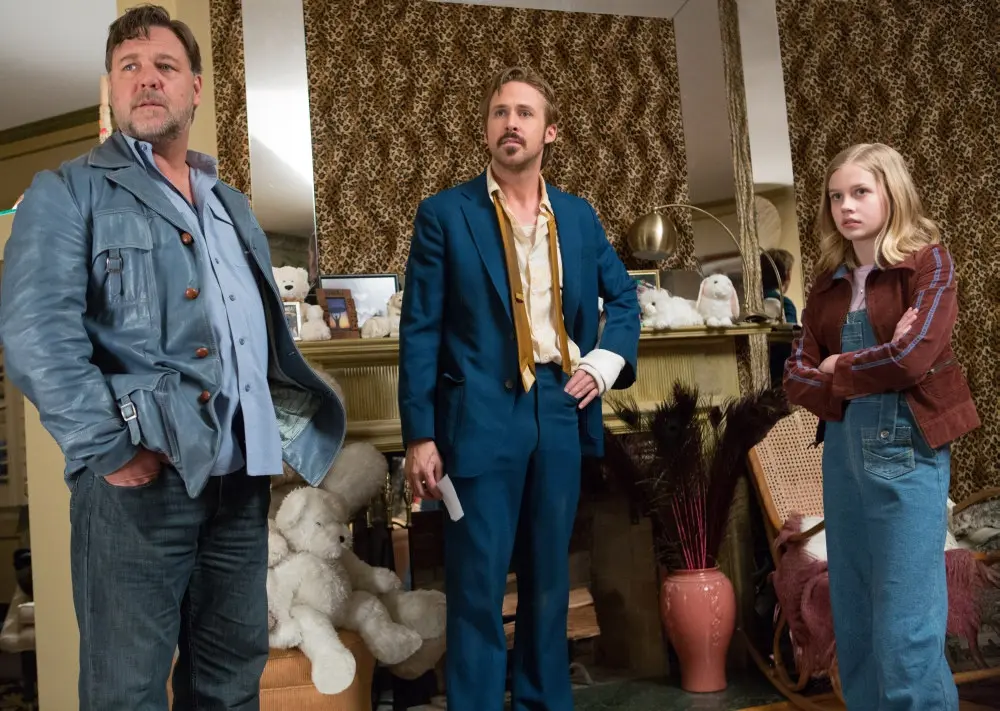 Angourie Rice, Ryan Gosling, Russell Crowe