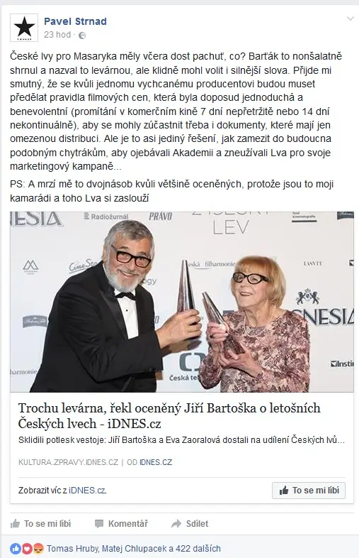glosa-masaryk-a-ceska-filmova-a-televizni-akademie-trpi-schizofrenii