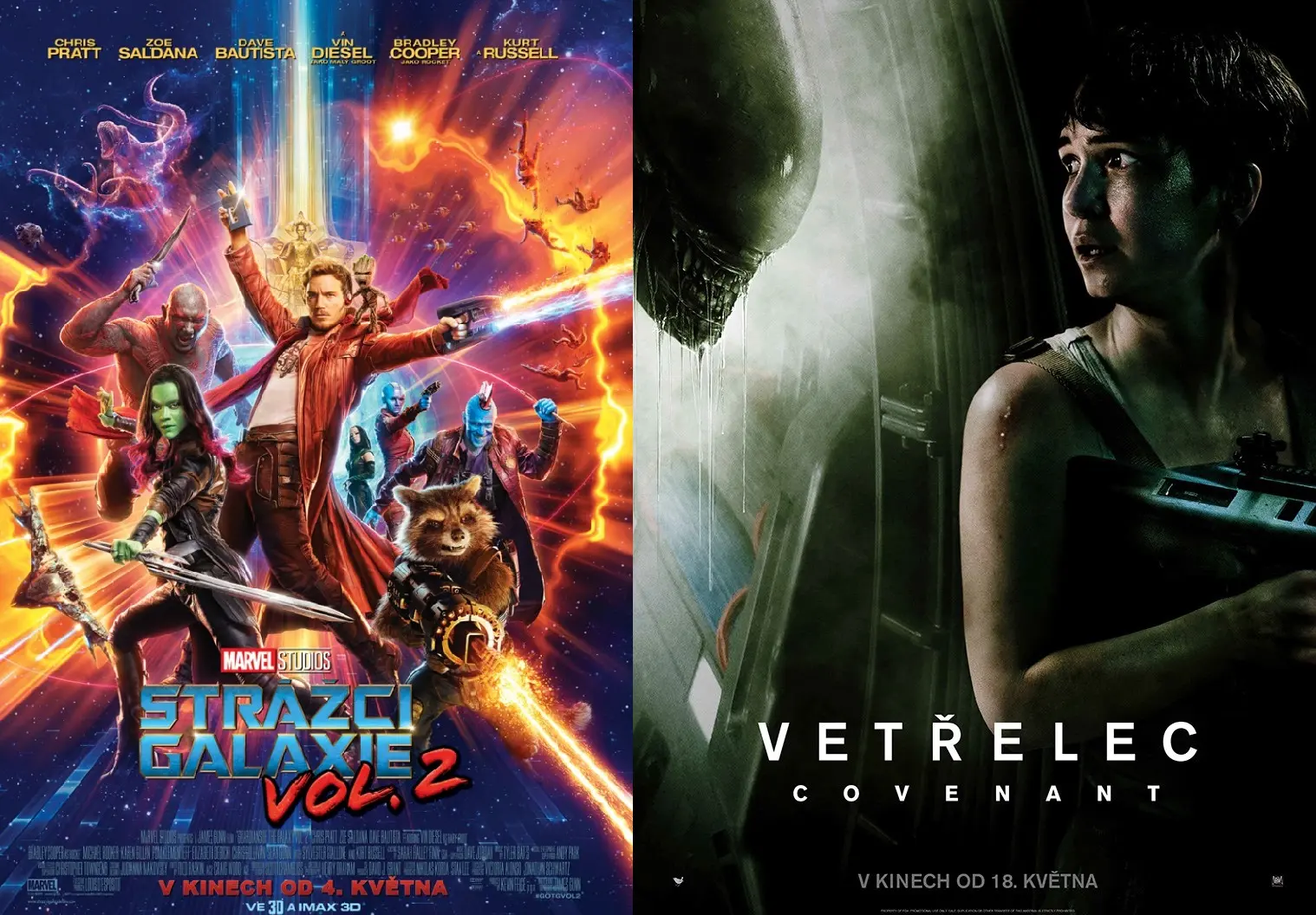 CZ tržby: Covenant si vyšlápl na druhé Strážce Galaxie. Jak to dopadlo?
