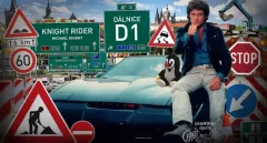 Knight Rider se řítí do Brna po rozkopané D1 v dokonalé parodii
