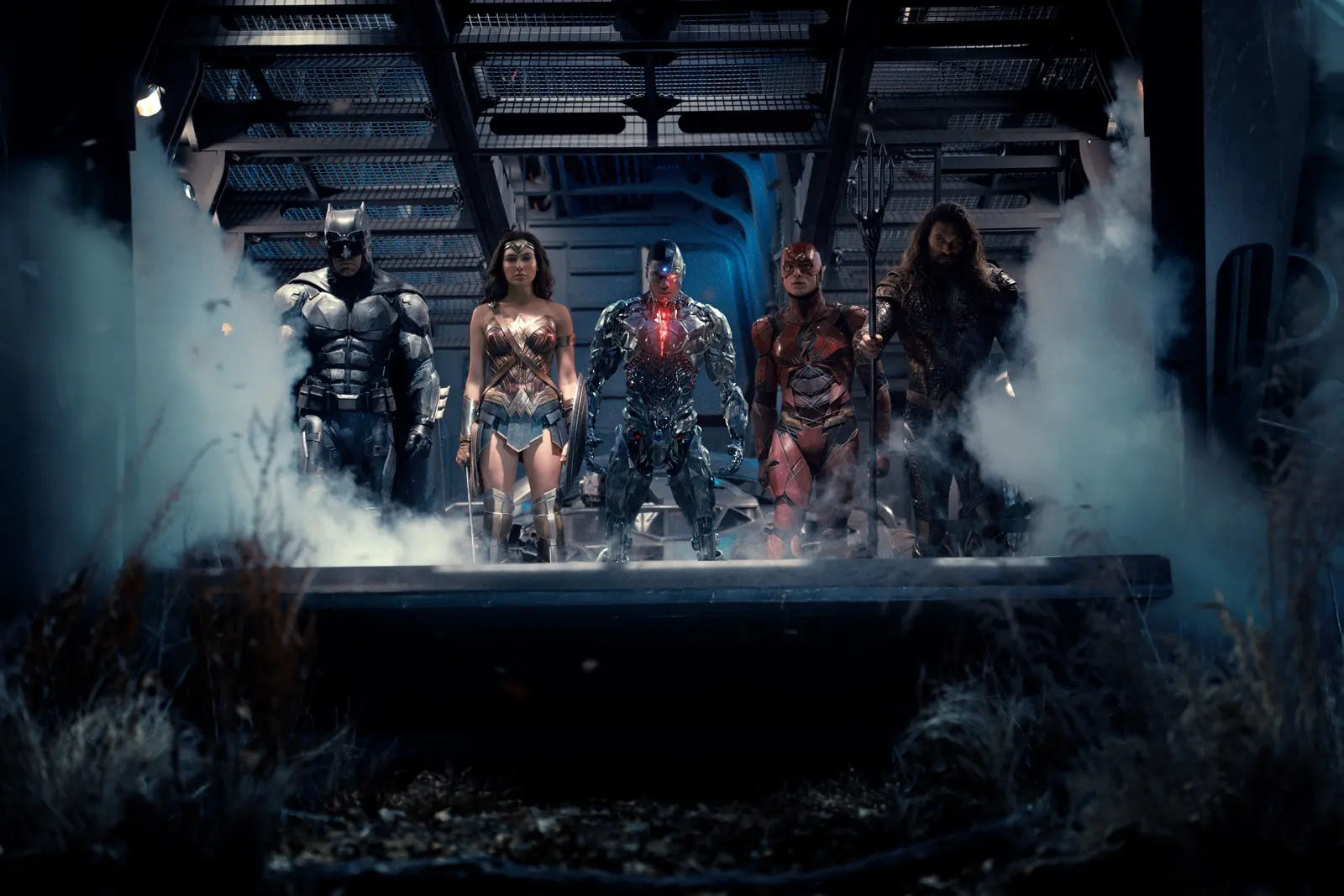 Ben Affleck, Gal Gadot, Ezra Miller, Jason Momoa