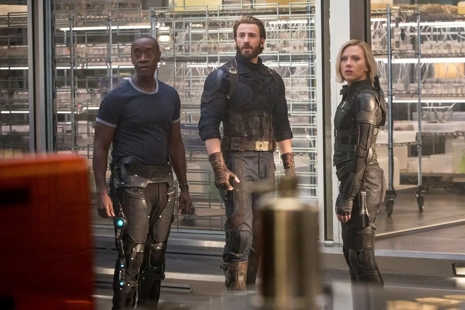 Scarlett Johansson, Chris Evans, Don Cheadle