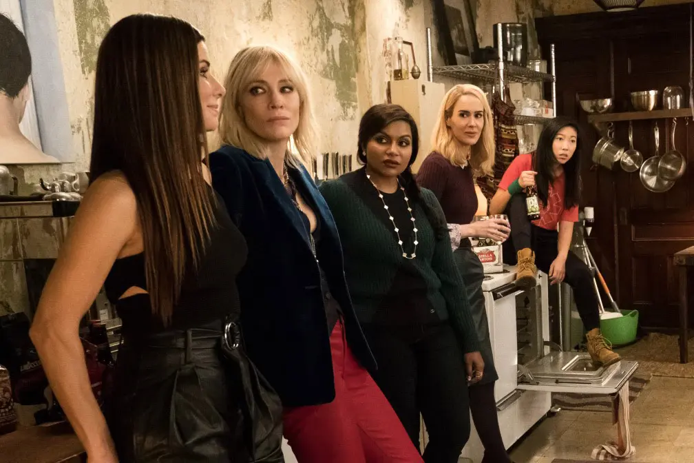 Sarah Paulson, Mindy Kaling, Awkwafina, Cate Blanchett, Sandra Bullock