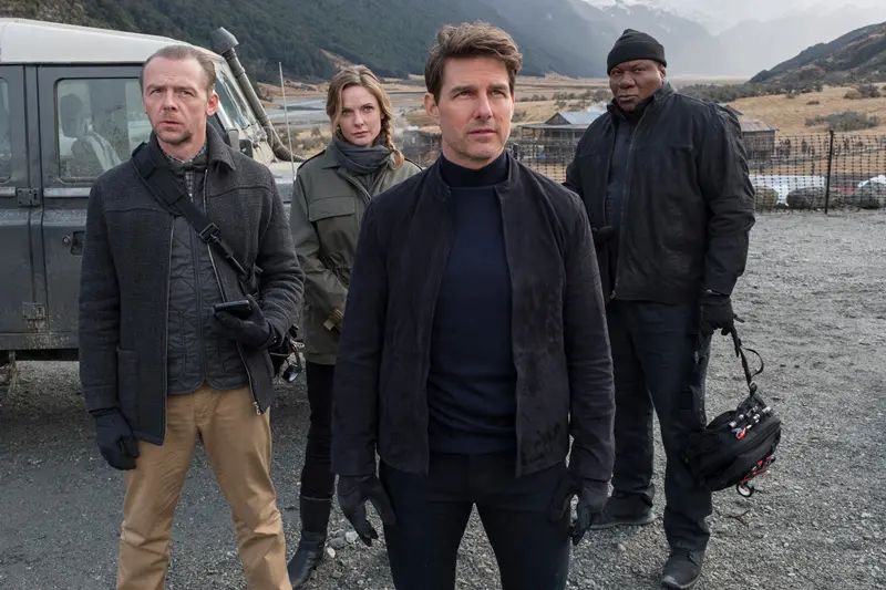 Simon Pegg, Tom Cruise, Rebecca Ferguson, Ving Rhames