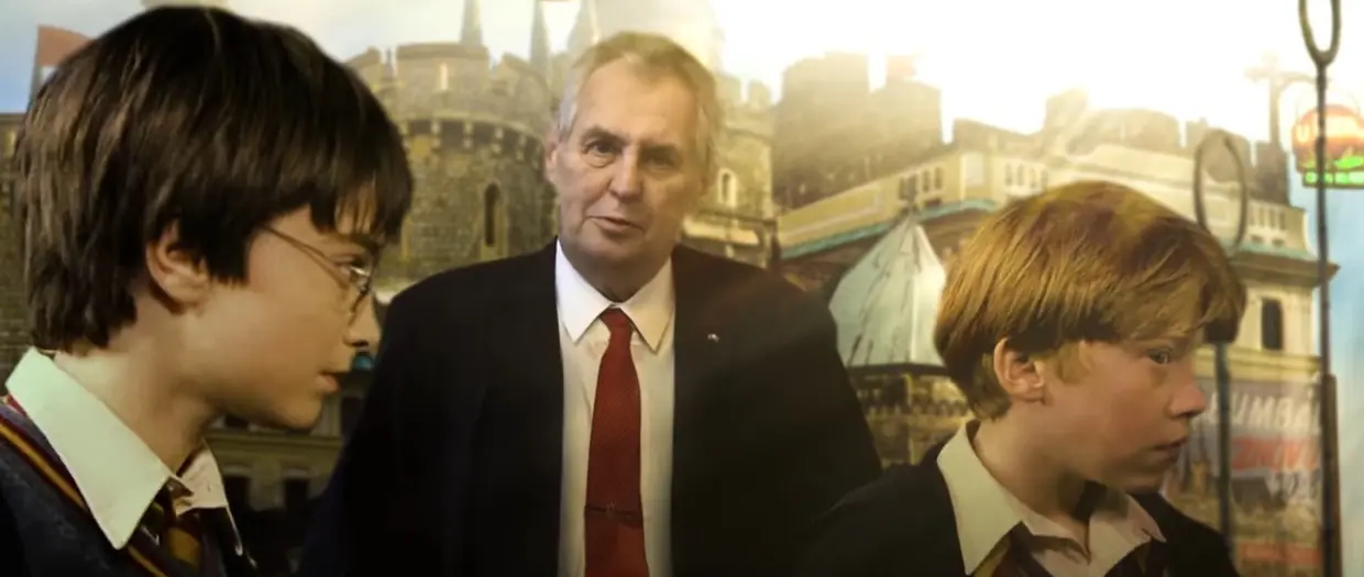 Harry Potter se utká s Milošem Zemanem, Jiřím Ovčáčkem a Andrejem Babišem!