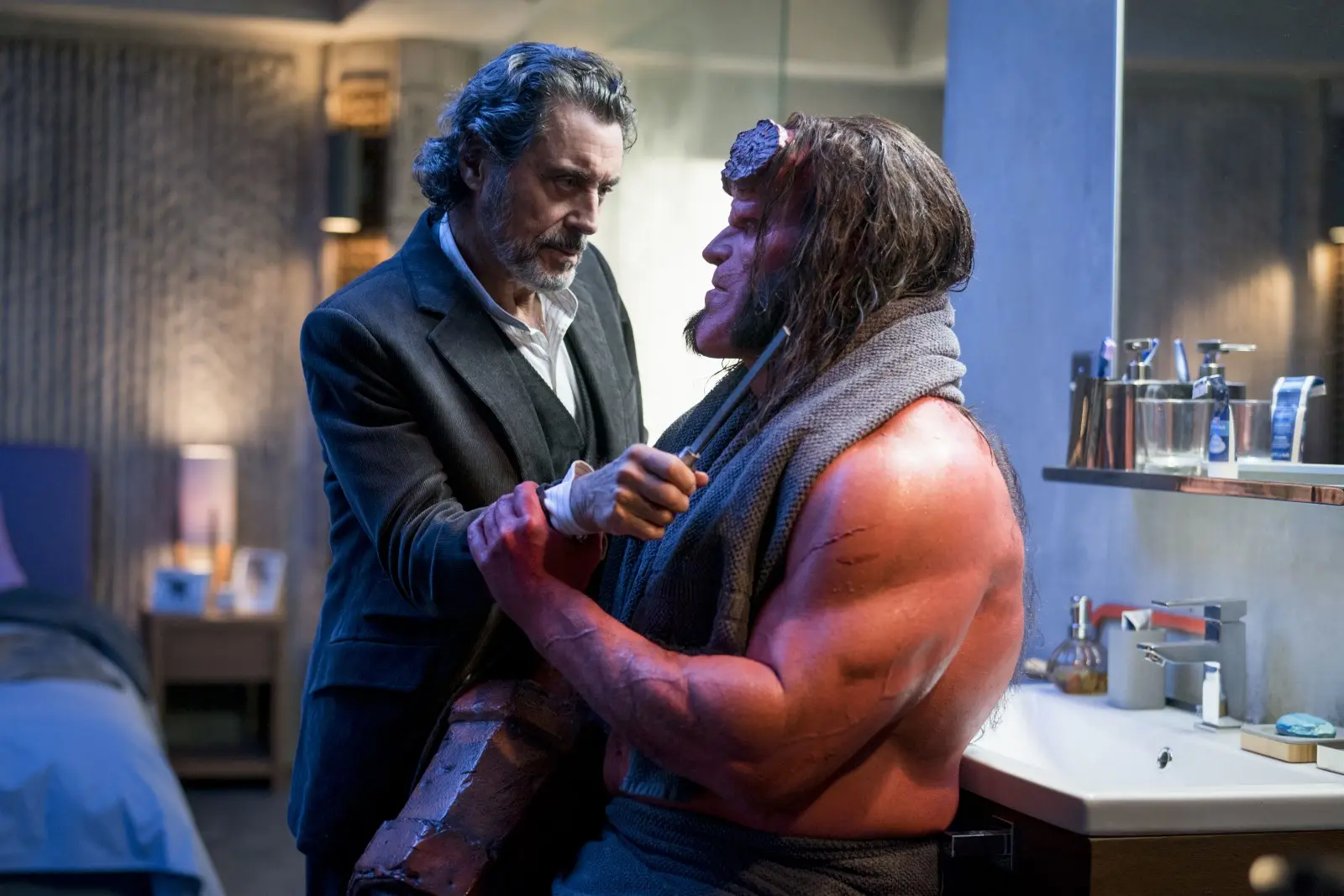 Ian McShane, David Harbour