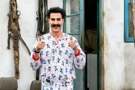 Borat opět útočí. Sacha Baron Cohen se pustil do distribuce vakcíny proti covidu. Došel si i pro Guinnessův rekord