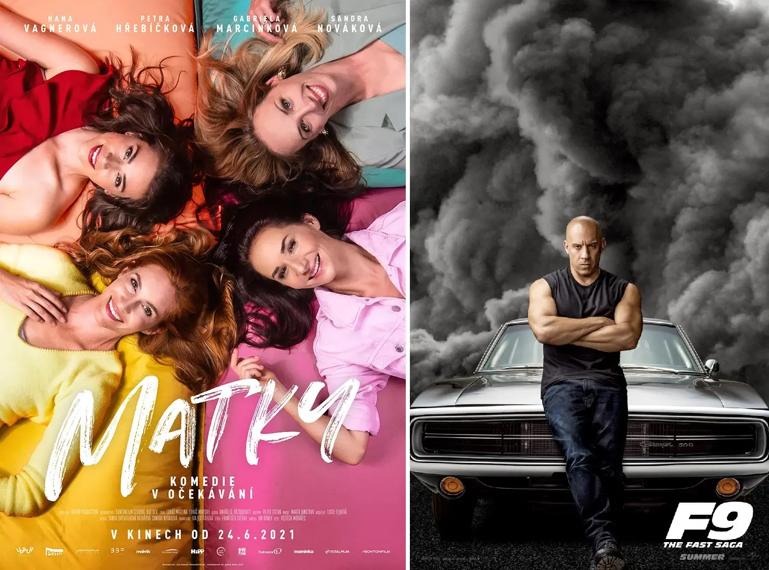 TOP kina ČR: Kdo s koho? O divácký hit léta se přetahují Matky s rychlým a zběsilým Domem Torettem