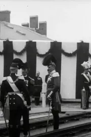 Kong Christian IX modtager storhertug Friedrich-Franz