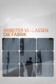 Arbeiter verlassen die Fabrik