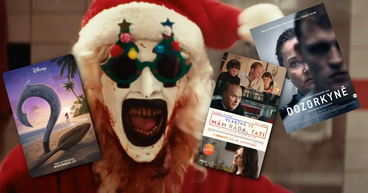 Kinovýhled: Advent plný humoru i strachu. Do kin míří Odvážná Vaiana 2 i horor Klaunovy Vánoce