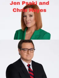 Jen Psaki and Chris Hayes