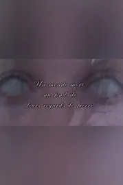 Un monde mort au fond de leurs regards de pierre