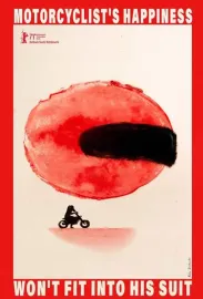 Al motociclista no le cabe la felicidad en el traje