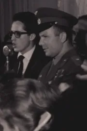 Visita de Yuri Gagarin à UNE, em 1961