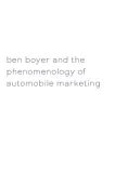 Ben Boyer and the Phenomenology of Automobile Marketing