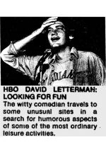 David Letterman: Looking For Fun