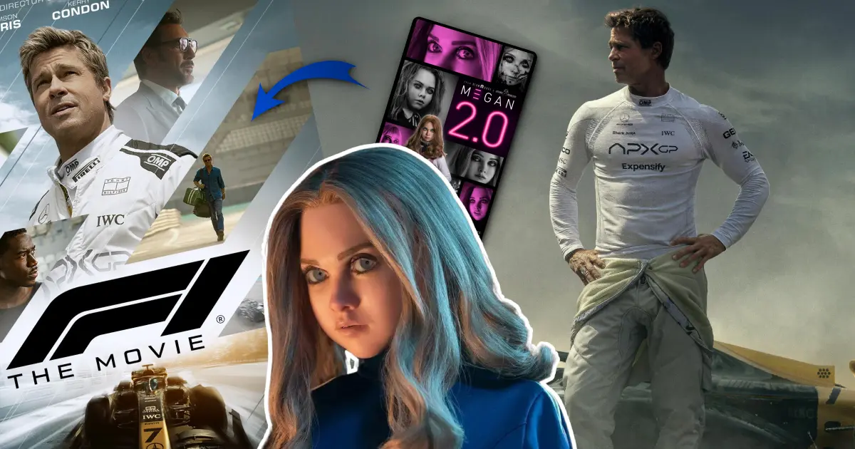 Kinovýhled: Do kin přijíždí Brad Pitt v F1. Za patami má robotku M3GAN 2.0 a neotřelý animák