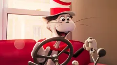 Kráčející chaos. Kocour v klobouku testuje možnosti animace v prvním traileru