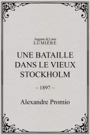 Une bataille dans le vieux Stockholm