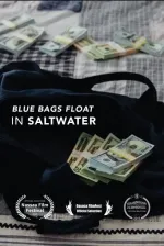 Blue Bags Float in Saltwater