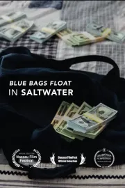 Blue Bags Float in Saltwater