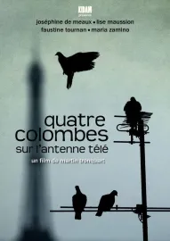 Quatre colombes sur l'antenne télé