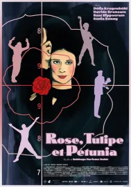 Rose, tulipe et pétunia